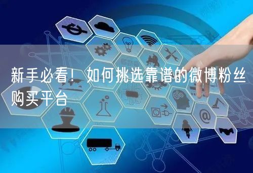 新手必看！如何挑选靠谱的微博粉丝购买平台