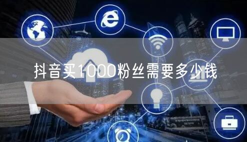 抖音买1000粉丝需要多少钱