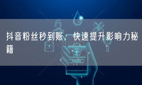抖音粉丝秒到账，快速提升影响力秘籍