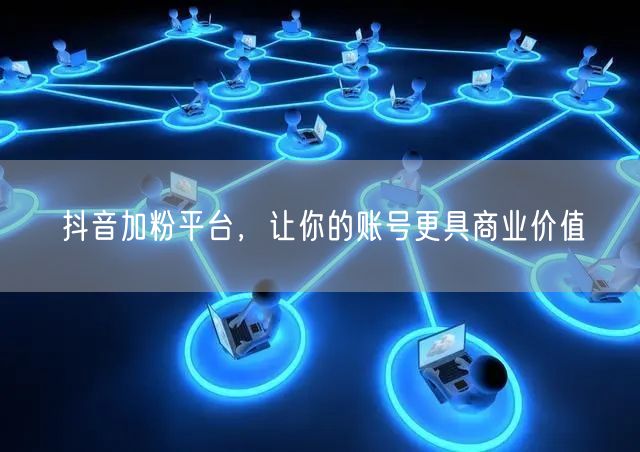 抖音加粉平台，让你的账号更具商业价值