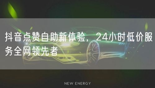 抖音点赞自助新体验，24小时低价服务全网领先者
