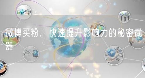 微博买粉，快速提升影响力的秘密武器
