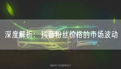 深度解析：抖音粉丝价格的市场波动