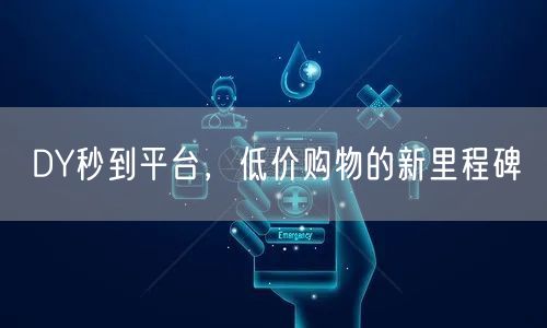 DY秒到平台，低价购物的新里程碑