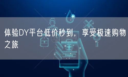 体验DY平台低价秒到，享受极速购物之旅