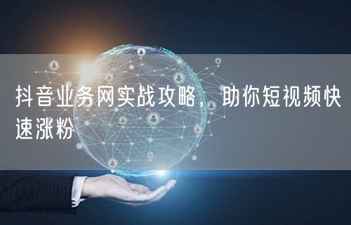 抖音业务网实战攻略，助你短视频快速涨粉