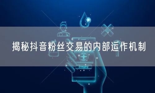揭秘抖音粉丝交易的内部运作机制