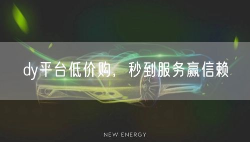 dy平台低价购，秒到服务赢信赖