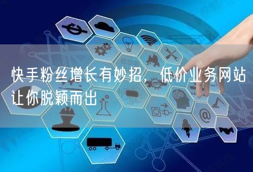 快手粉丝增长有妙招，低价业务网站让你脱颖而出