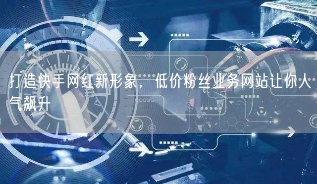 打造快手网红新形象，低价粉丝业务网站让你人气飙升