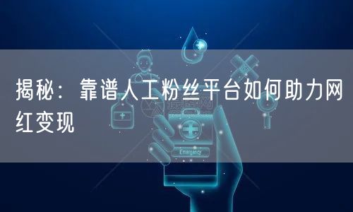 揭秘：靠谱人工粉丝平台如何助力网红变现