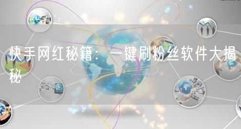快手网红秘籍：一键刷粉丝软件大揭秘