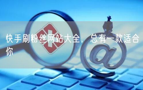 快手刷粉丝网站大全，总有一款适合你