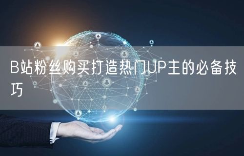 B站粉丝购买打造热门UP主的必备技巧