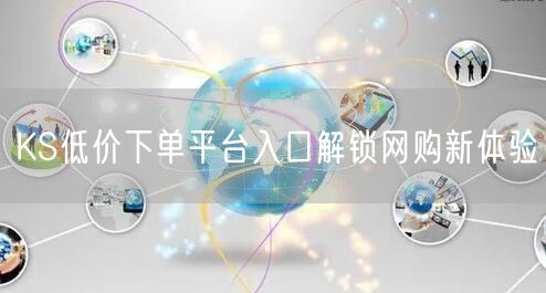 KS低价下单平台入口解锁网购新体验