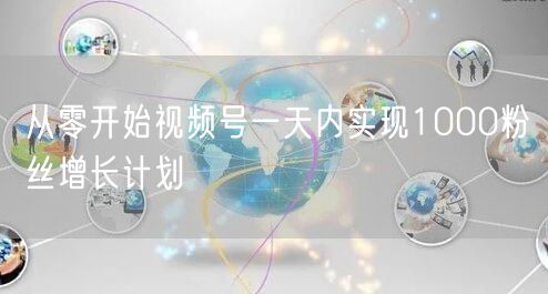 从零开始视频号一天内实现1000粉丝增长计划
