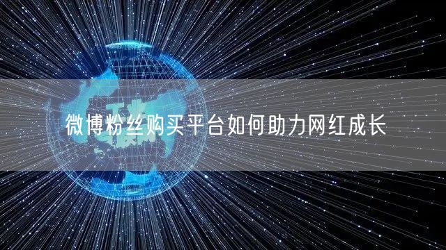 微博粉丝购买平台如何助力网红成长