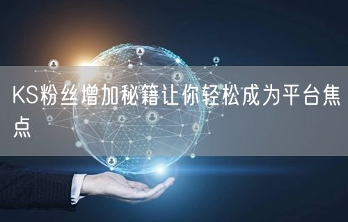 KS粉丝增加秘籍让你轻松成为平台焦点