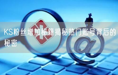 KS粉丝增加秘籍揭秘热门账号背后的秘密