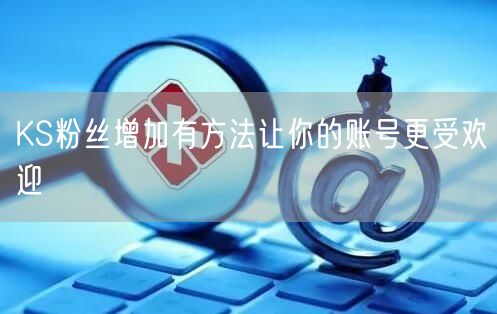 KS粉丝增加有方法让你的账号更受欢迎