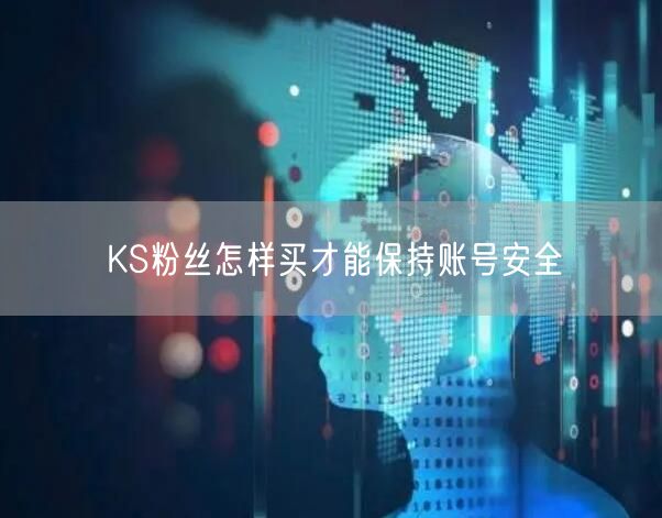 KS粉丝怎样买才能保持账号安全