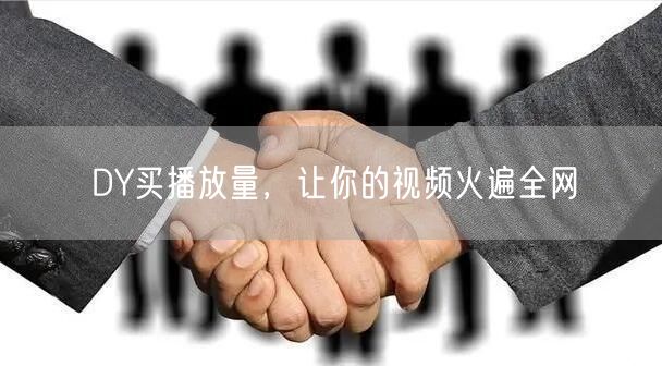 DY买播放量，让你的视频火遍全网