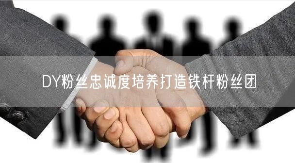 DY粉丝忠诚度培养打造铁杆粉丝团