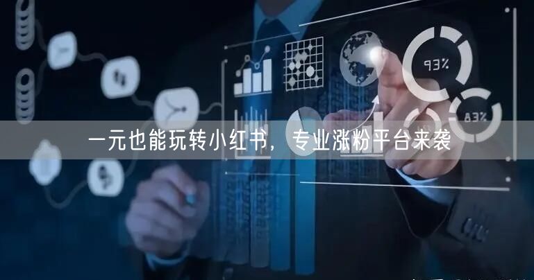 一元也能玩转小红书，专业涨粉平台来袭