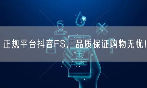 正规平台抖音FS，品质保证购物无忧！